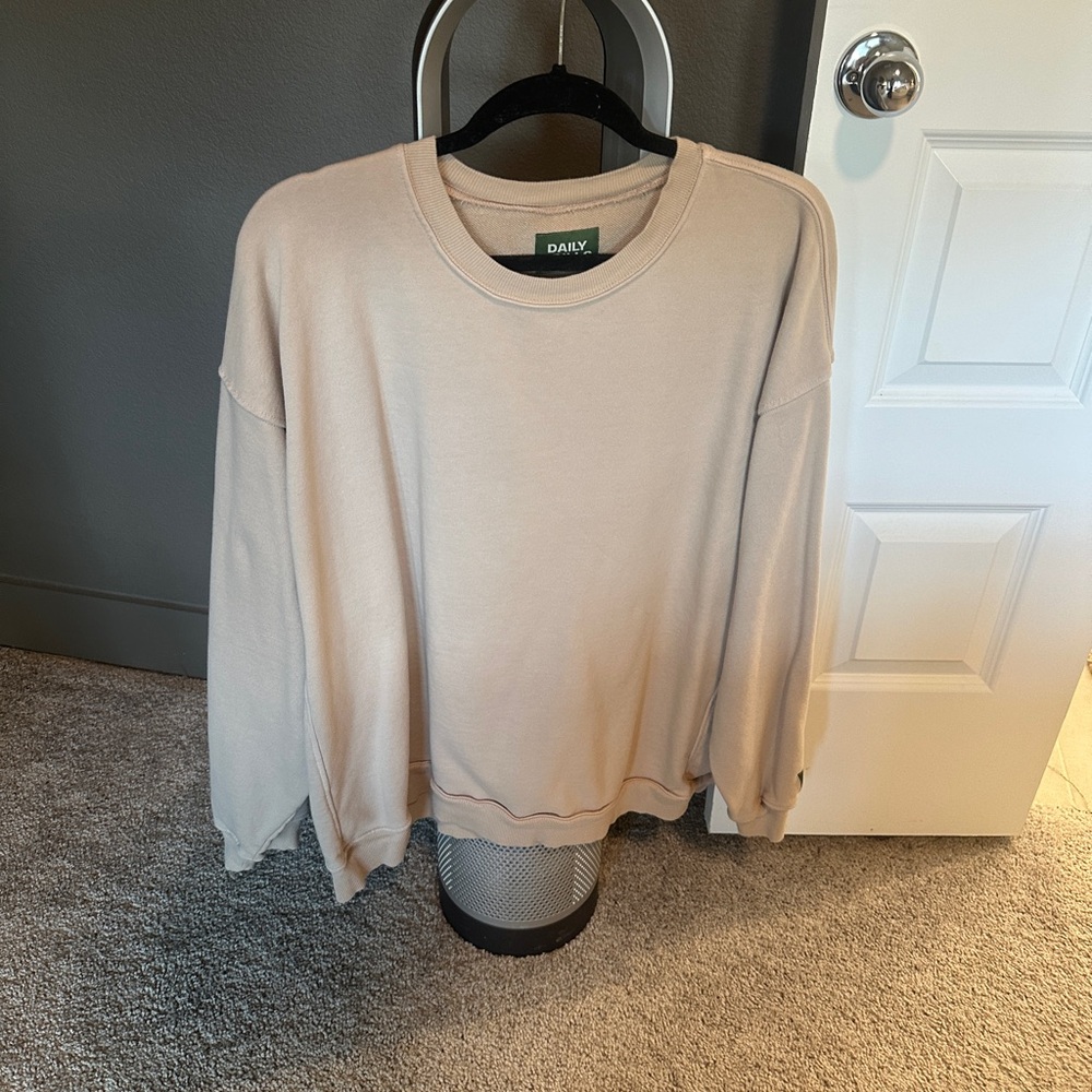Daily Drills Tan oversized sweatshirt